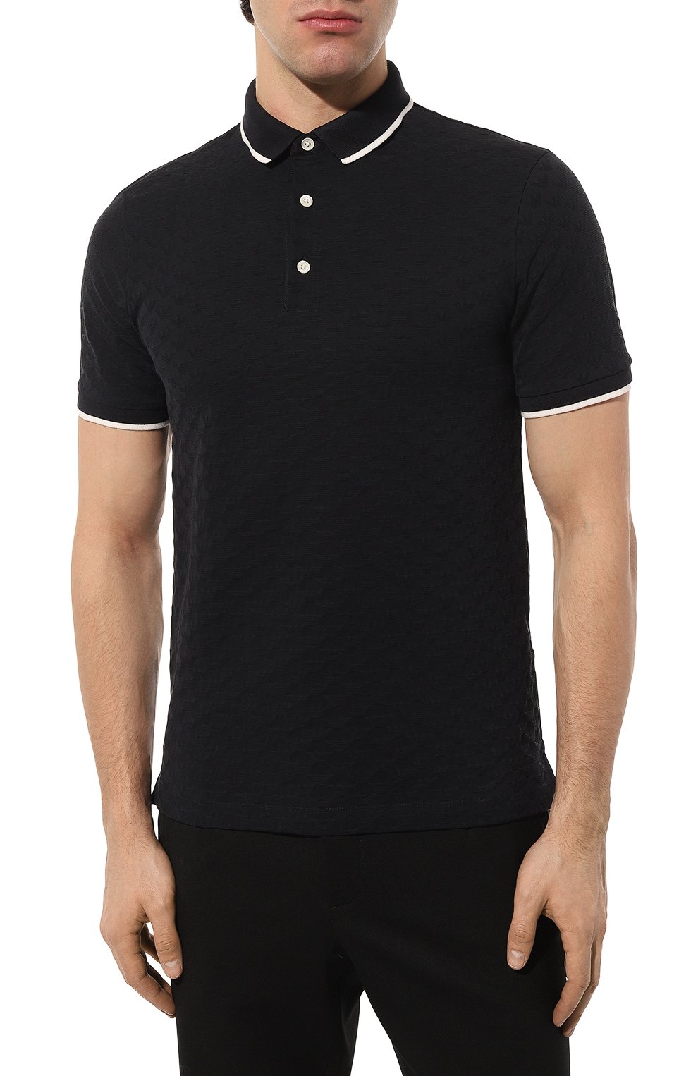 Хлопковое поло EMPORIO ARMANI, арт. 8N1FP0/1JHWZ, фото 3