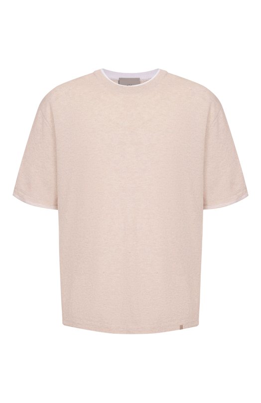 Джемпер изо льна и хлопка Paul&Shark 26411552_001 Бежевый 26411552_001