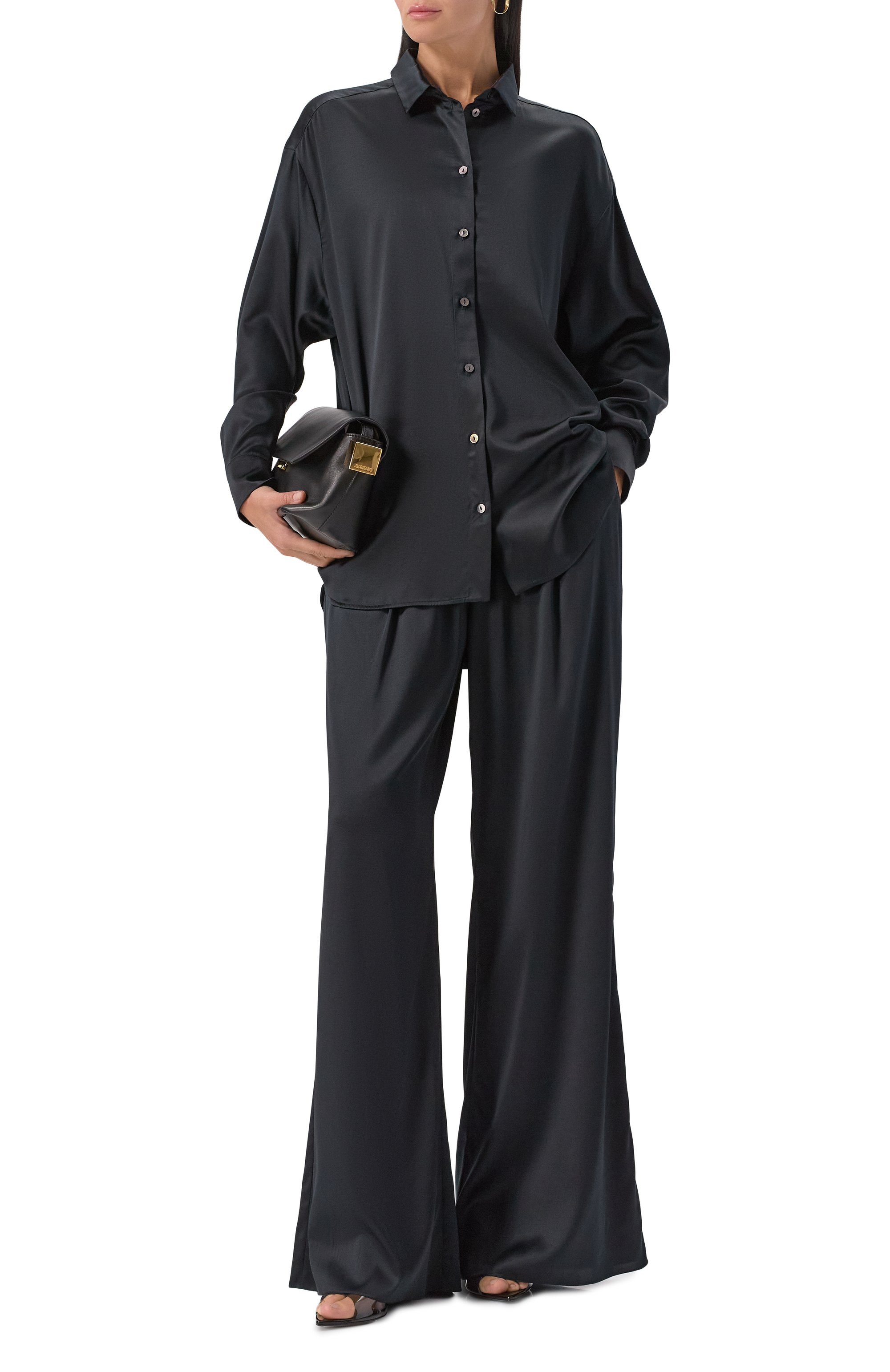 Атласные брюки FREEAGE, арт. WW26.PT114.6003.900, фото 2