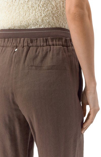 Брюки изо льна и вискозы LORENA ANTONIAZZI, арт. P2550PA81B/3347, фото 5