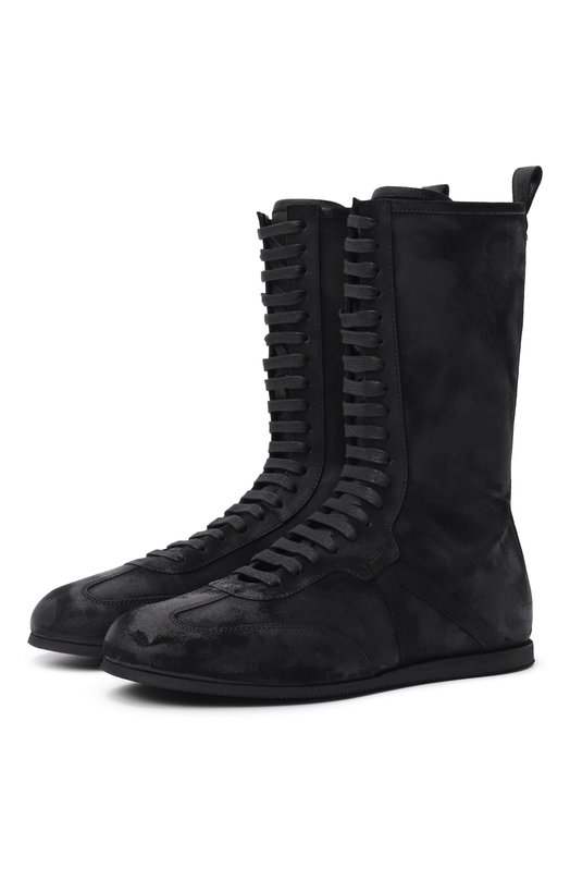 Замшевые кеды Fides Ann Demeulemeester B0012568/LT147 Чёрный B0012568/LT147