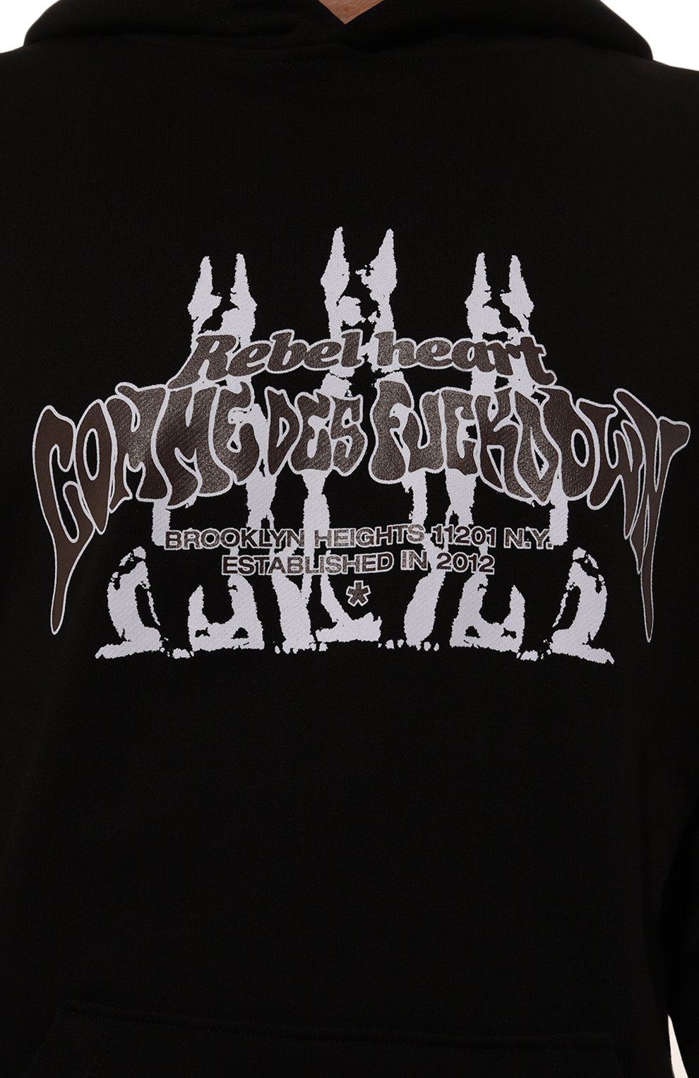 Хлопковое худи COMME DES FUCKDOWN, арт. CFABM01386, фото 5