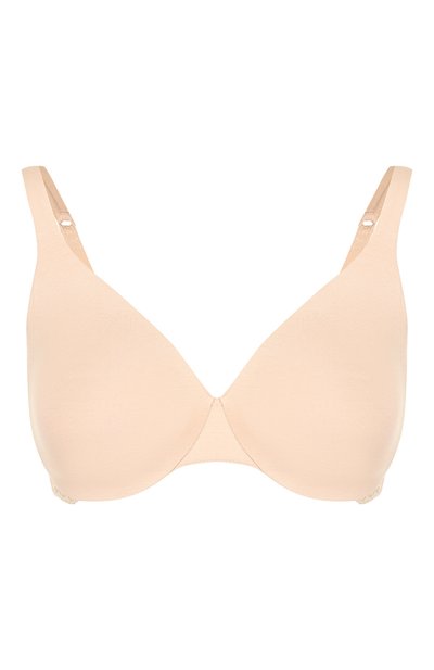 Женский однотонный хлопковый бюстгальтер с кружевной отделкой LA PERLA, арт. 906532D