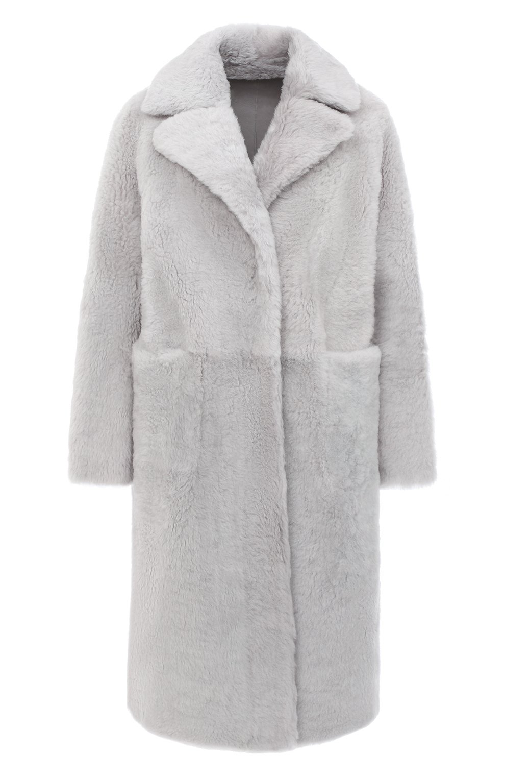 Дубленка MANZONI24 светло-серого цвета по цене 284500 руб., арт. 20M800-S10/38-46, фото 1 Дубленка MANZONI24, арт. 20M800-S10/38-46, фото 1