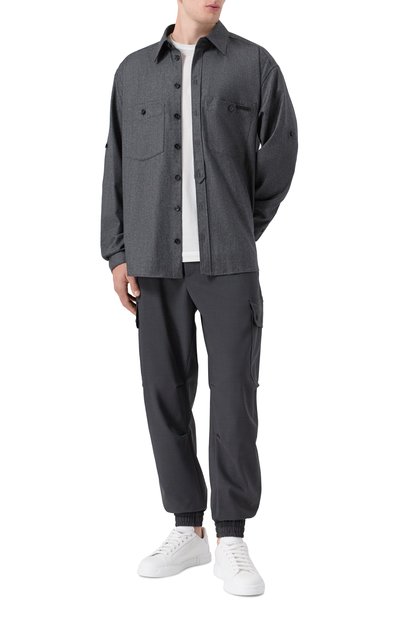 Джоггеры DOLCE & GABBANA темно-серого цвета по цене 175500 руб., арт. GP14PT/FURK8, фото 2 Джоггеры DOLCE & GABBANA, арт. GP14PT/FURK8, фото 2