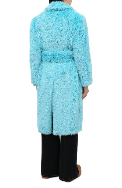 Шуба из экомеха MSGM голубого цвета по цене 69500 руб., арт. 2942MDC113 207675, фото 4 Шуба из экомеха MSGM, арт. 2942MDC113 207675, фото 4