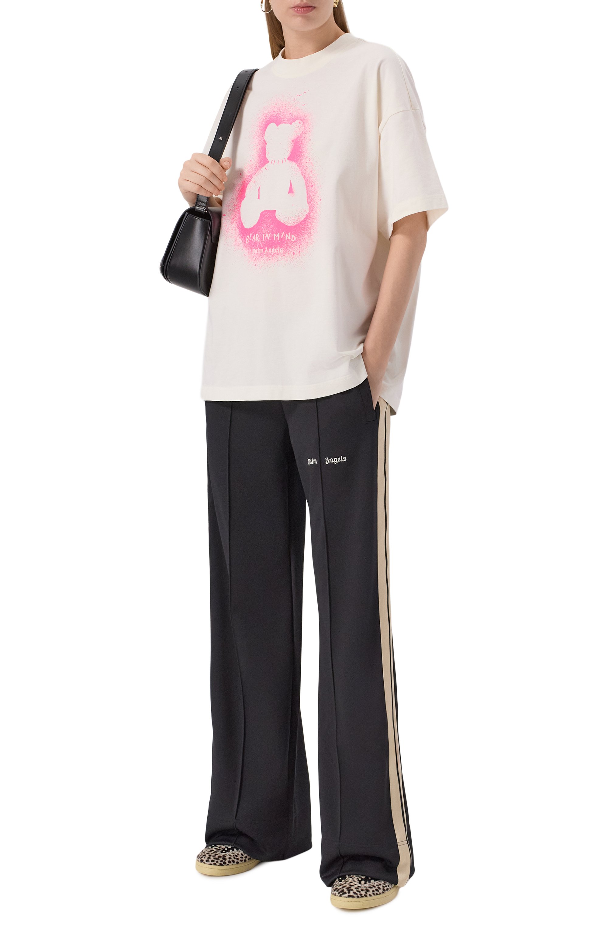 Хлопковая футболка PALM ANGELS, арт. PWAA07BF25JER005, фото 2