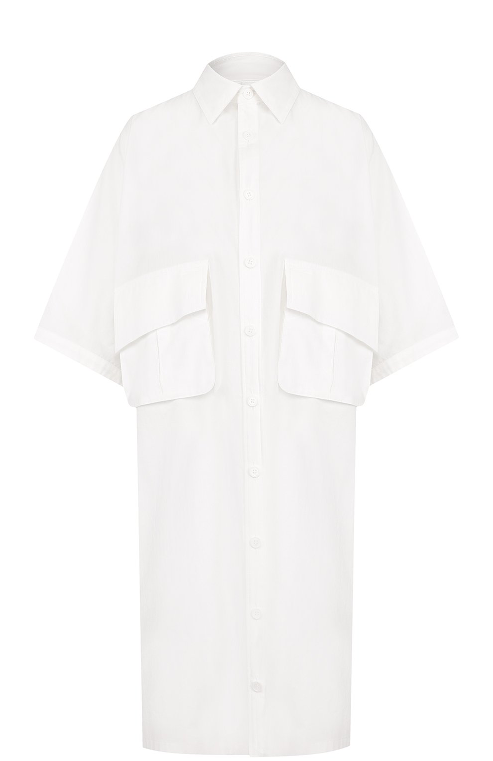 Хлопковое платье-рубашка с накладными карманами Y`S, арт. YQ-D05-030, фото 1