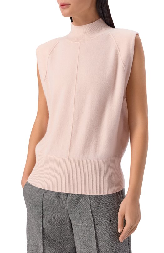 Кашемировый топ BOSS 50548506 Кремовый  50548506 Фото 3