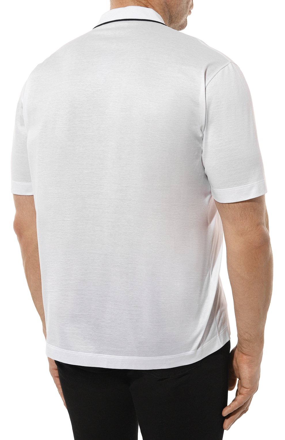 Хлопковое поло CANALI, арт. T0827B/MJ02035, фото 4