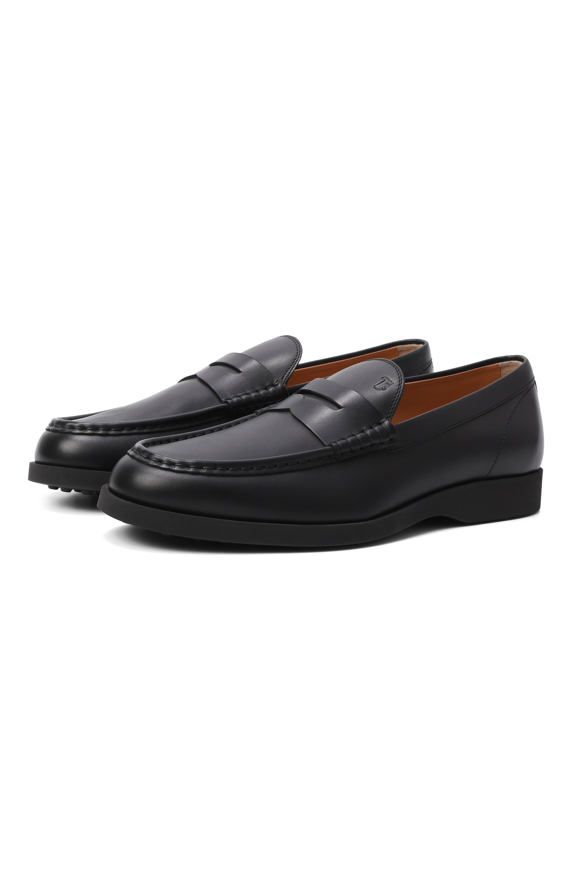 Кожаные пенни-лоферы TOD’S черного цвета по цене 78500 руб., арт. XXM98L0KC00/N6M, фото 1 Кожаные пенни-лоферы TOD’S, арт. XXM98L0KC00/N6M, фото 1