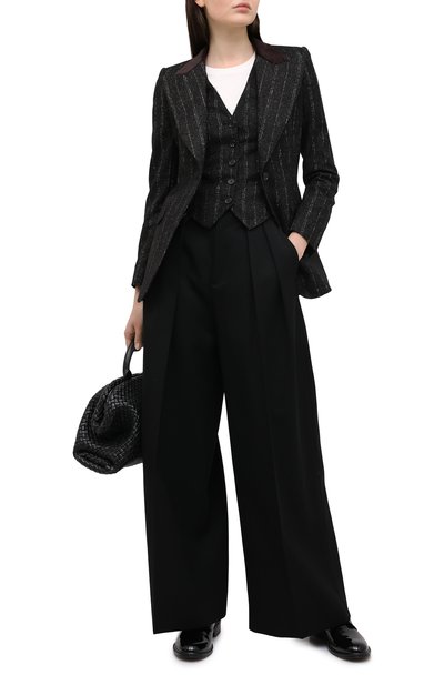 Жилет DOLCE & GABBANA черного цвета по цене 78600 руб., арт. F79H5T/FRMDW, фото 2 Жилет DOLCE & GABBANA, арт. F79H5T/FRMDW, фото 2
