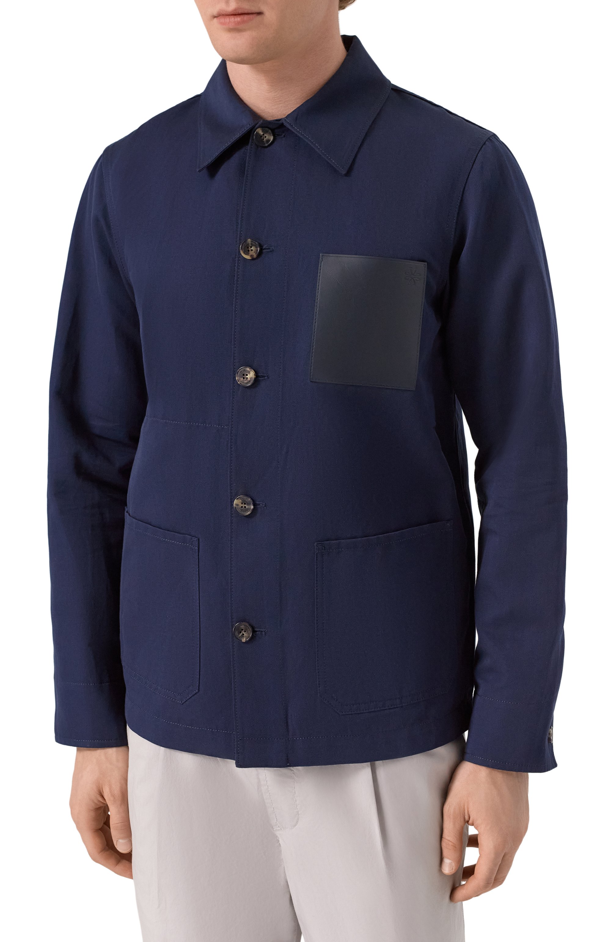 Куртка-рубашка из хлопка и льна JACOB COHEN, арт. 25E P/JUM_E0022 080 T747A RW, фото 3