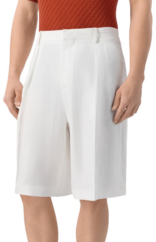 Льняные шорты MVST M26.2PM.T038/F157 Белый  M26.2PM.T038/F157 Фото 3