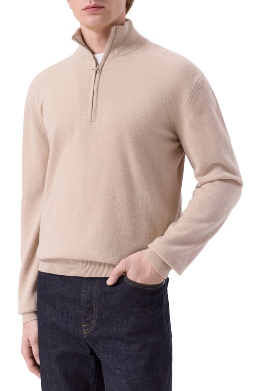 Кашемировый джемпер Jacob Cohen 25I P/JUM_SF003 000 X0012 FL Кремовый  25I P/JUM_SF003 000 X0012 FL Фото 3