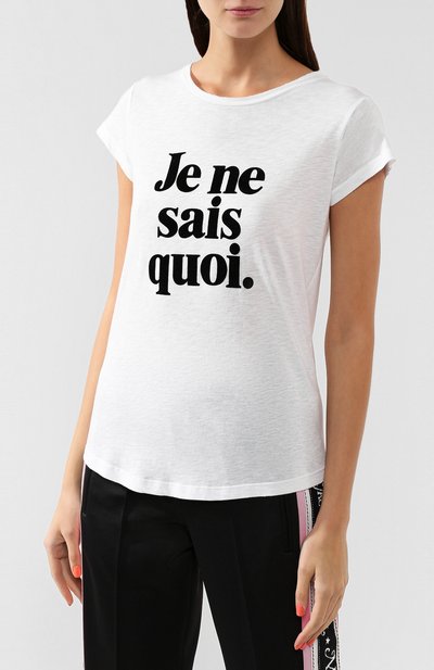 Футболка ZADIG AND VOLTAIRE белого цвета по цене 6360 руб., арт. WHTS1803F, фото 3 Футболка ZADIG AND VOLTAIRE, арт. WHTS1803F, фото 3