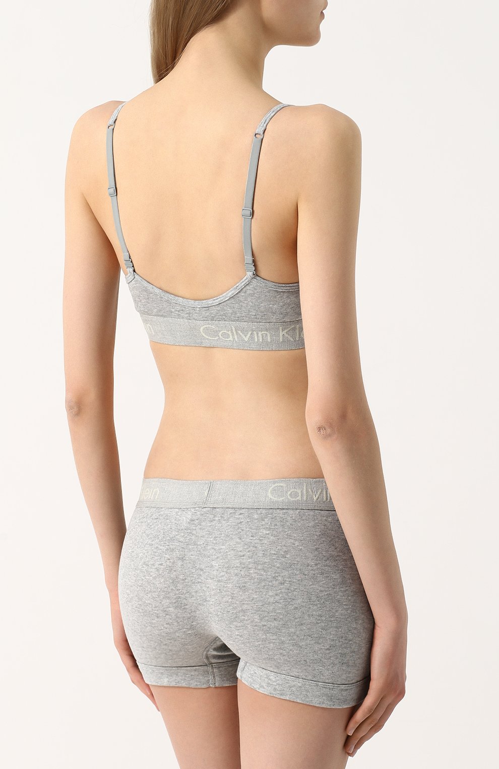 Хлопковый бюстгальтер с логотипом бренда CALVIN KLEIN, арт. QF4579E, фото 3