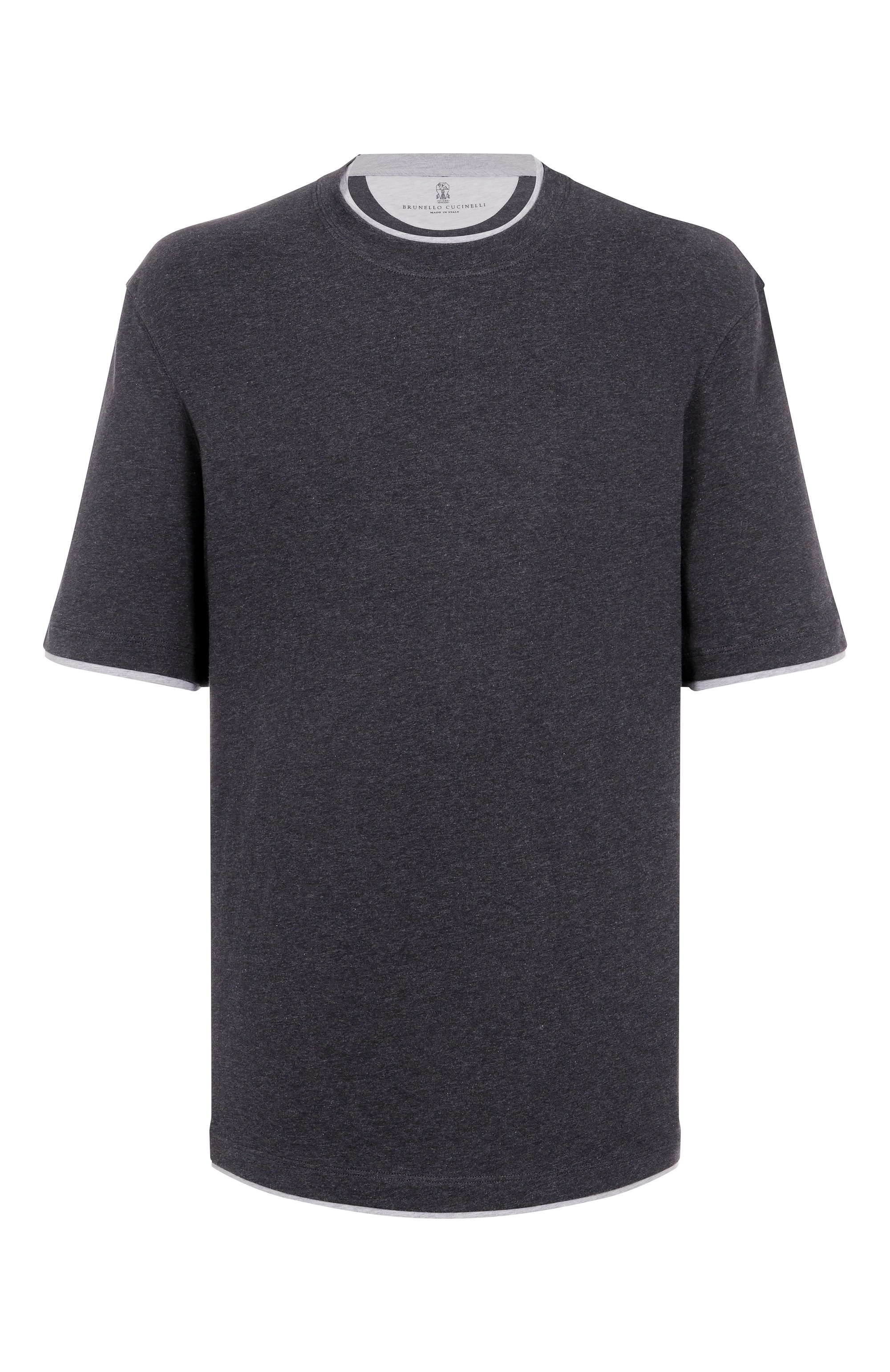 Хлопковая футболка BRUNELLO CUCINELLI, арт. M0B137427, фото 1