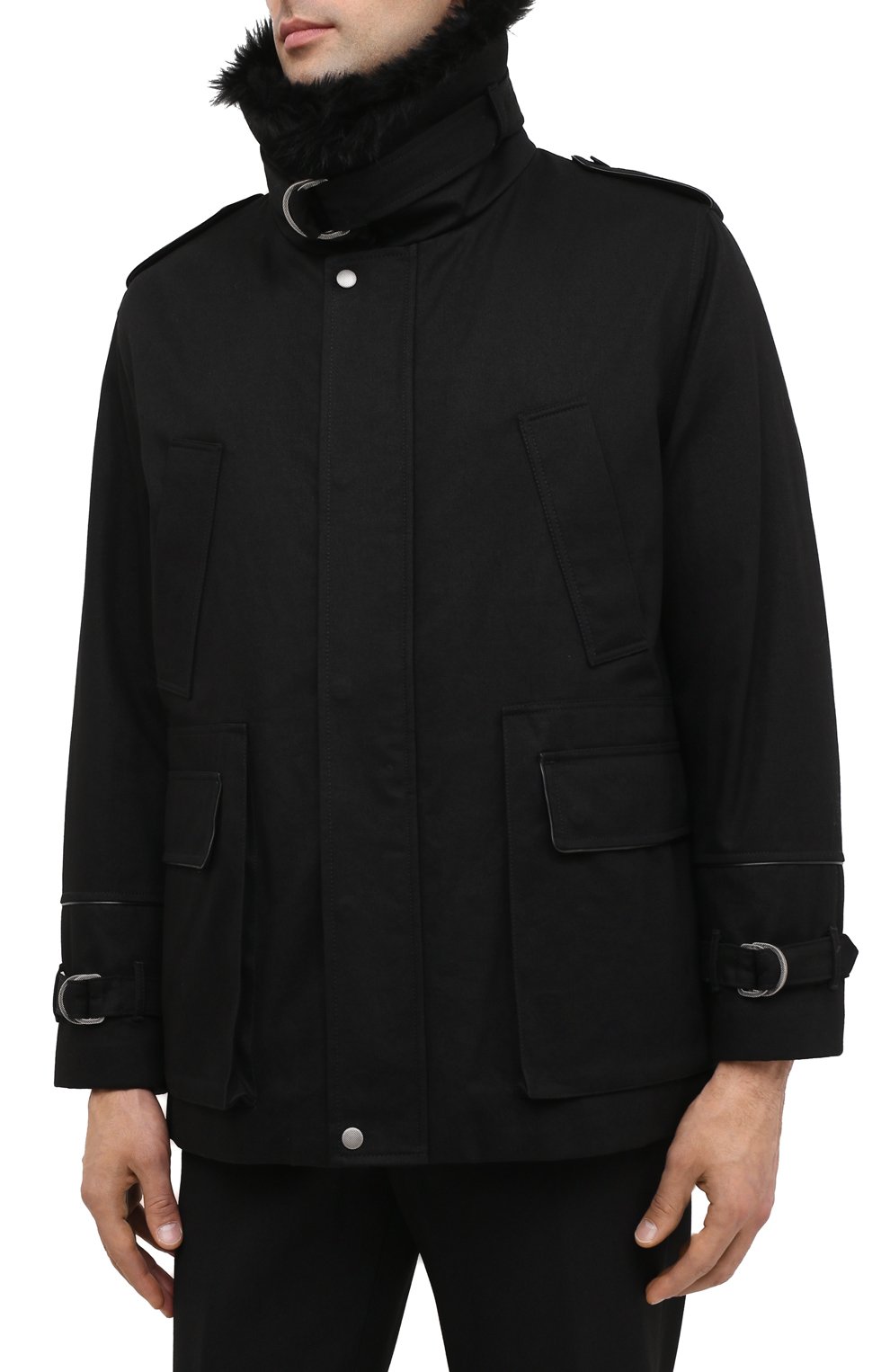 Парка с меховой подкладкой SAINT LAURENT, арт. 616419/Y9B07, фото 4