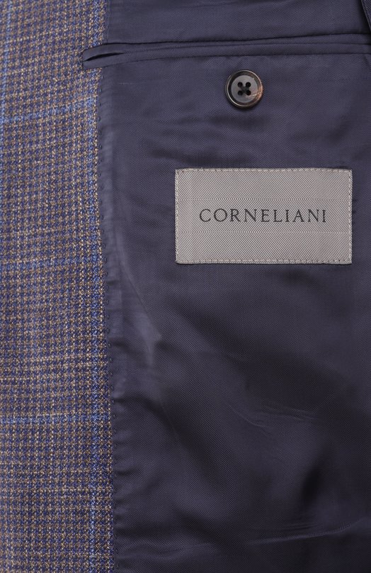 Пиджак из шерсти и шелка Corneliani 25X008-2516217 Синий  25X008-2516217 Фото 9