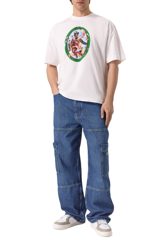 Кожаные кеды New Low Vulcanized Off-White 0MIA293S25LEA001 Белый  0MIA293S25LEA001 Фото 2