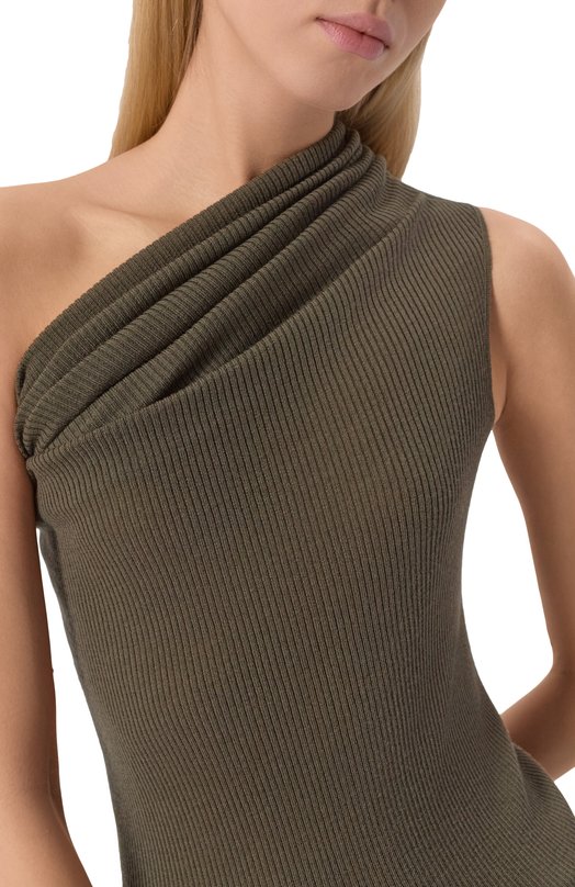 Шерстяной топ Rick Owens RP02E4625/RIBM Хаки  RP02E4625/RIBM Фото 5