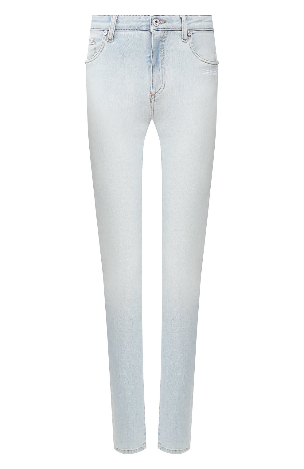 Джинсы OFF-WHITE голубого цвета по цене 49950 руб., арт. 0WYA003R20H300687100, фото 1 Джинсы OFF-WHITE, арт. 0WYA003R20H300687100, фото 1