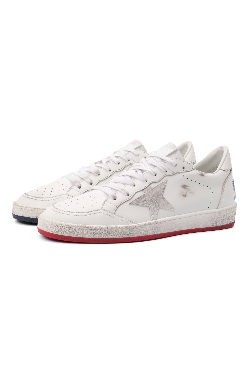 Кожаные кеды ball star GOLDEN GOOSE DELUXE BRAND, арт. GMF00117.F002095, фото 1