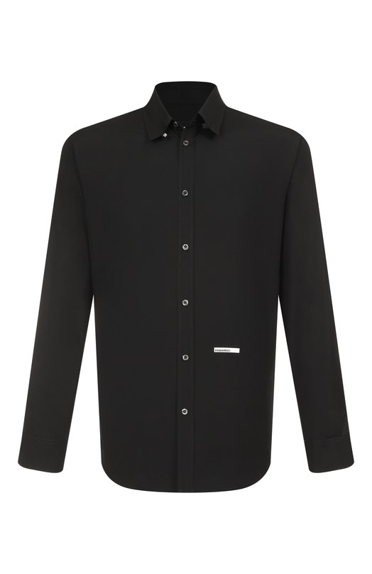 Хлопковая рубашка Dsquared2 S74DM0953/S36275 Чёрный S74DM0953/S36275