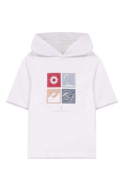 Хлопковое худи BRUNELLO CUCINELLI, арт. BE854E508C
