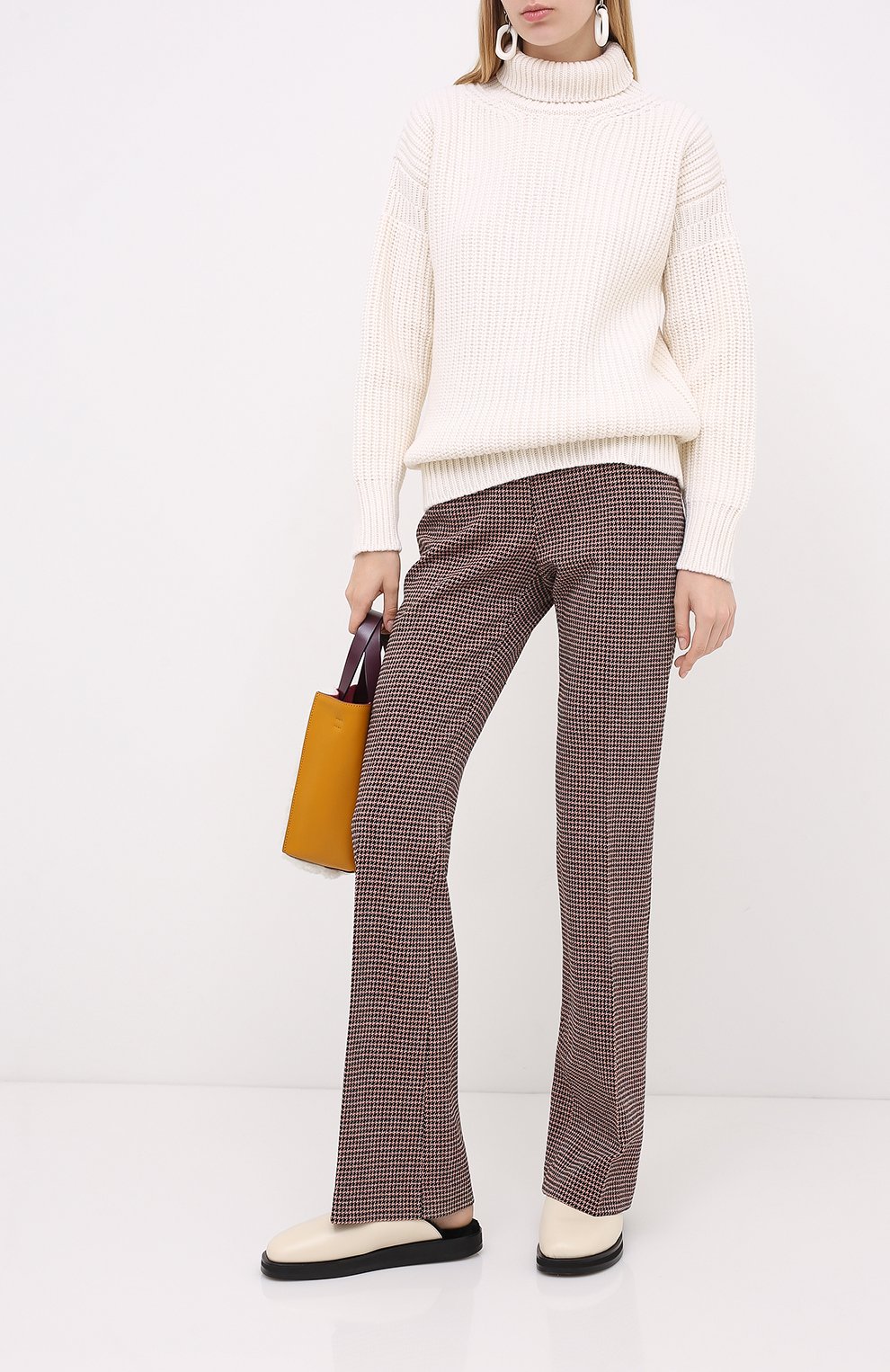 Шерстяной свитер MARNI белого цвета по цене 56100 руб., арт. DVMD0097Q0/FH573, фото 2 Шерстяной свитер MARNI, арт. DVMD0097Q0/FH573, фото 2