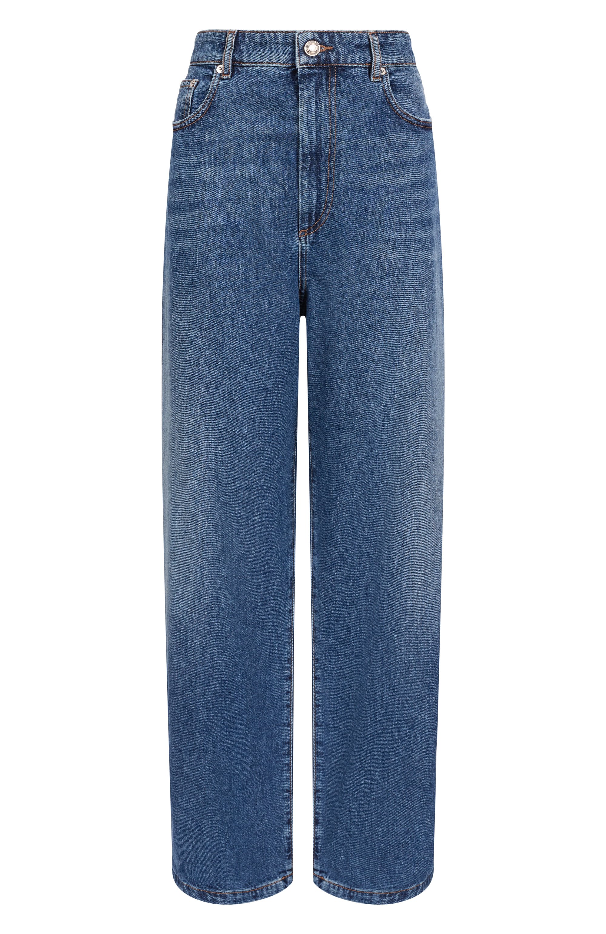 Джинсы SPORTMAX синего цвета по цене 51950 руб., арт. GAST0NE, фото 1 Джинсы SPORTMAX, арт. GAST0NE, фото 1