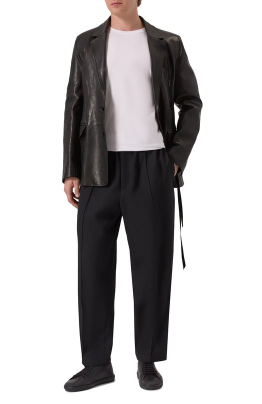 Кожаные кеды Court Classic SL/39 Saint Laurent 820087/00N00 Чёрный  820087/00N00 Фото 2