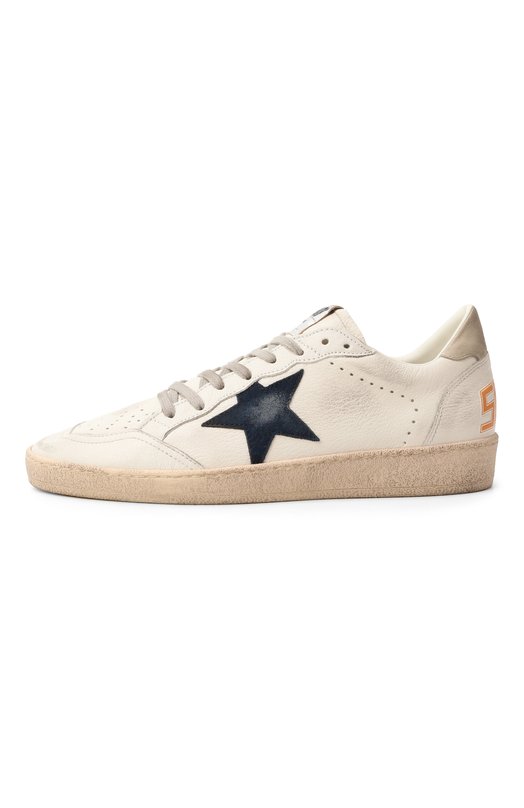 Кожаные кеды Ball Star Golden Goose Deluxe Brand GMF00117.F007571 Белый  GMF00117.F007571 Фото 4