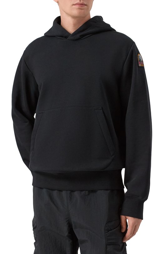 Хлопковое худи Parajumpers 25WMPMFLEY22 Чёрный  25WMPMFLEY22 Фото 3