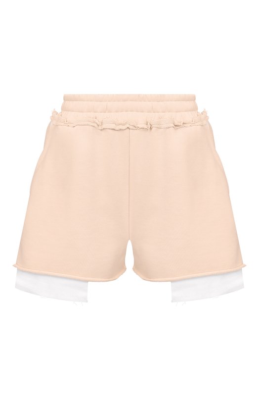 Хлопковые шорты Comme des Fuckdown CFABW01593 Бежевый CFABW01593
