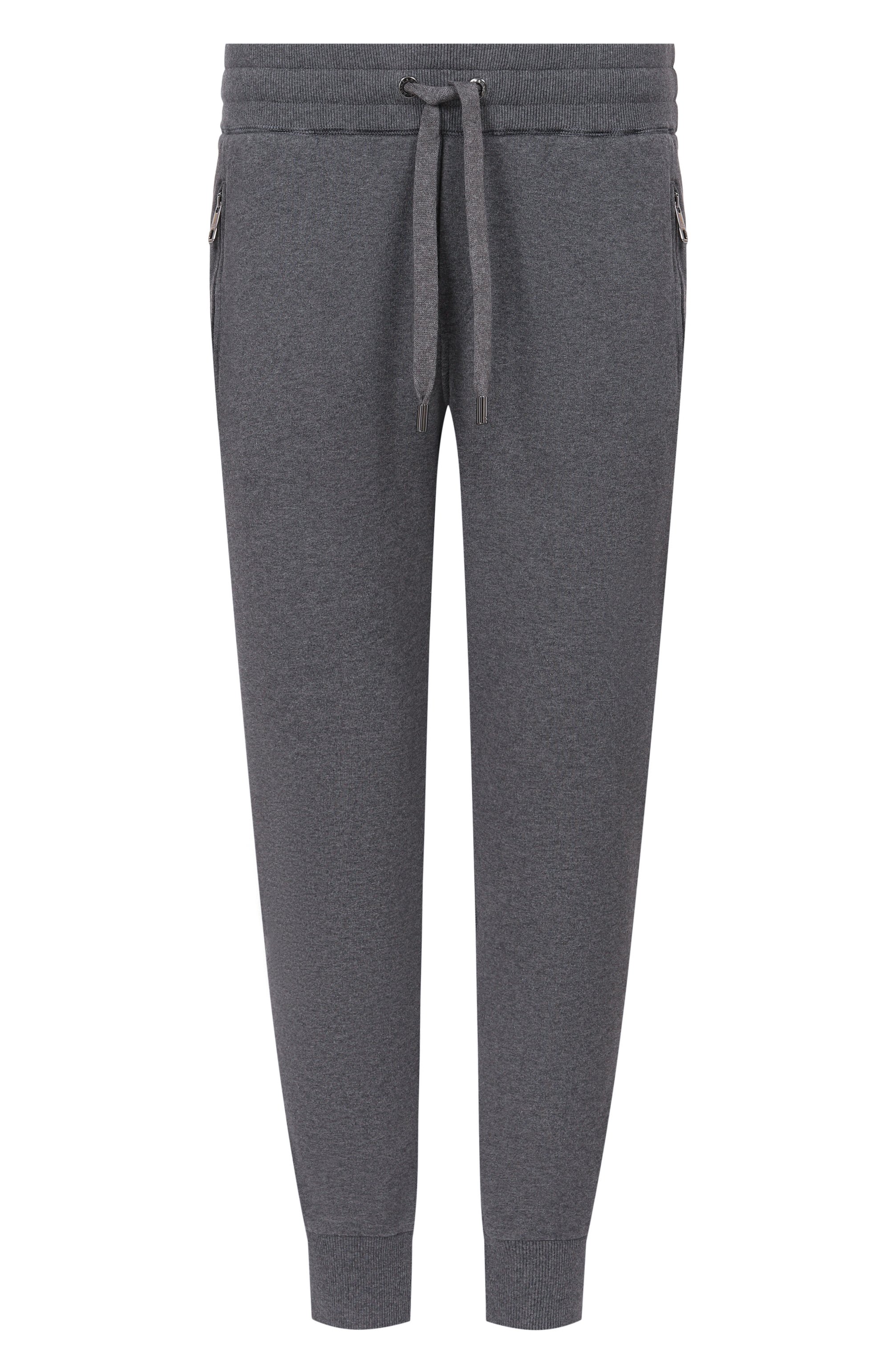 Хлопковые джоггеры DOLCE & GABBANA серого цвета по цене 78450 руб., арт. GVXQHT/G7P1C, фото 1 Хлопковые джоггеры DOLCE & GABBANA, арт. GVXQHT/G7P1C, фото 1