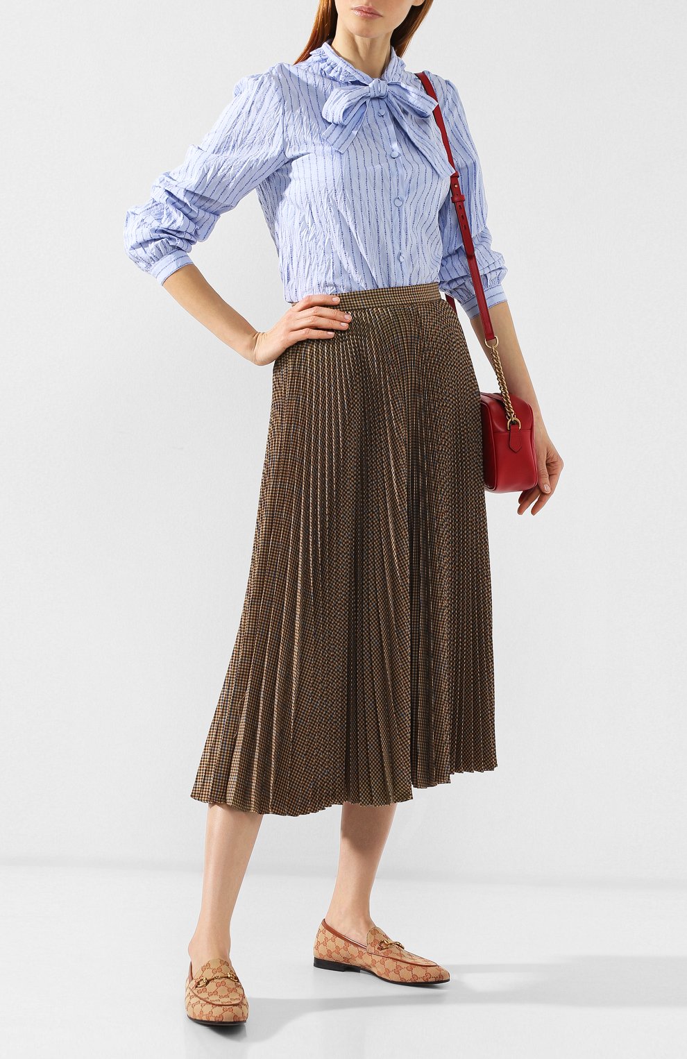 Хлопковая блузка GUCCI, арт. 545402/ZAAER, фото 2