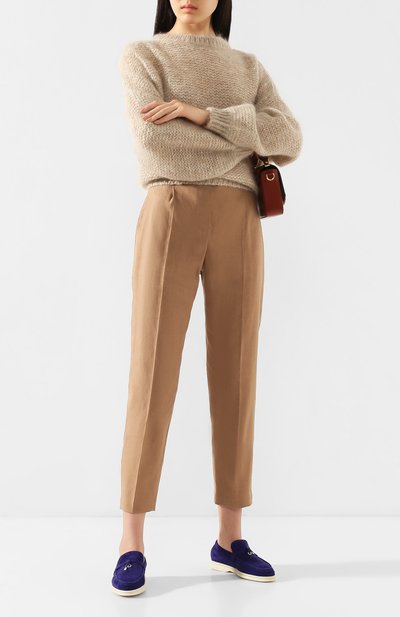 Замшевые лоферы summer walk LORO PIANA, арт. FAE5444, фото 2