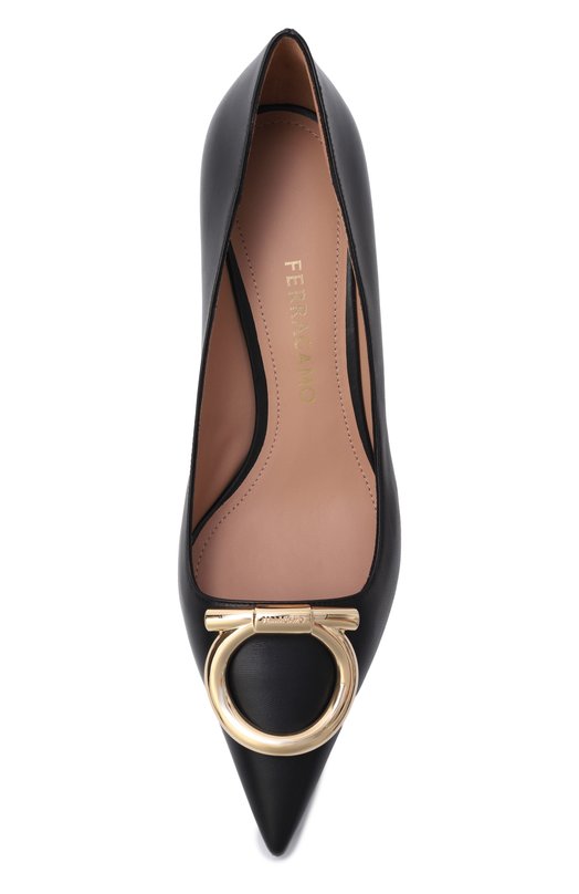Кожаные туфли Lara 70 Ferragamo 01K468/784 Чёрный  01K468/784 Фото 6