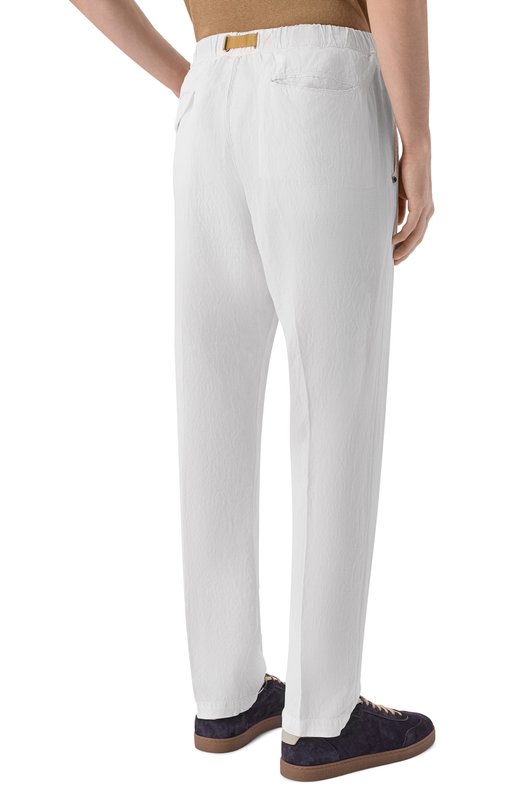 Брюки из лиоцелла и льна White Sand 26SU66/80 Белый  26SU66/80 Фото 4