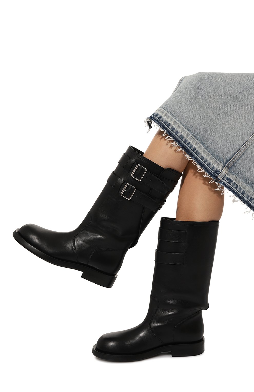 Кожаные сапоги milan ANN DEMEULEMEESTER, арт. 2402-W-R42-LT141-066, фото 3