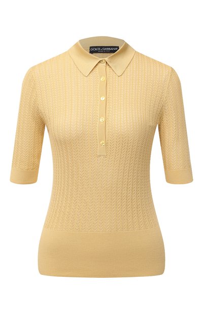 Женское шелковое поло DOLCE & GABBANA, арт. FX864T/JASNR