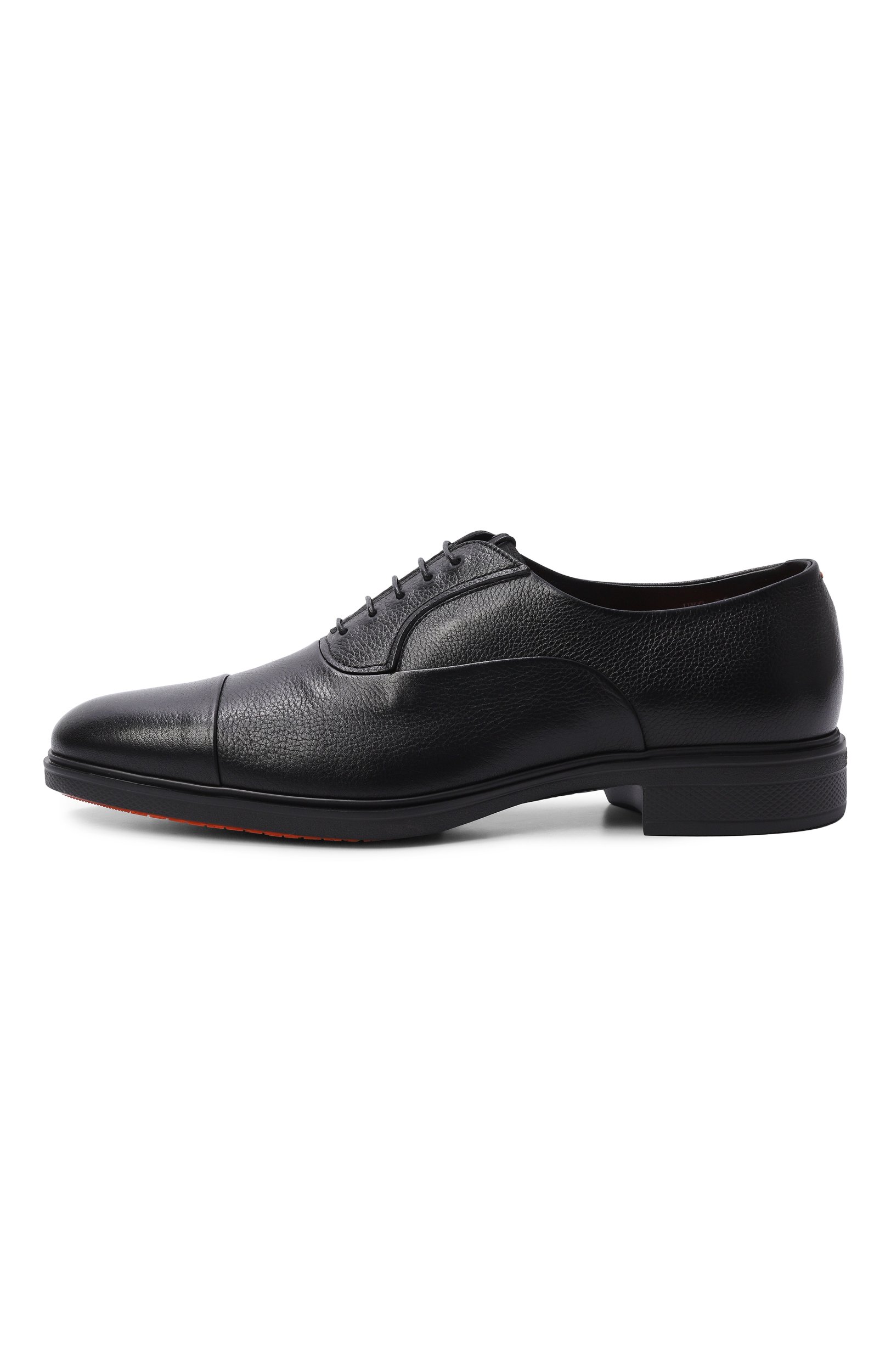Кожаные оксфорды easy SANTONI черного цвета по цене 93150 руб., арт. MGEG18957NEAXHAS, фото 3 Кожаные оксфорды easy SANTONI, арт. MGEG18957NEAXHAS, фото 3