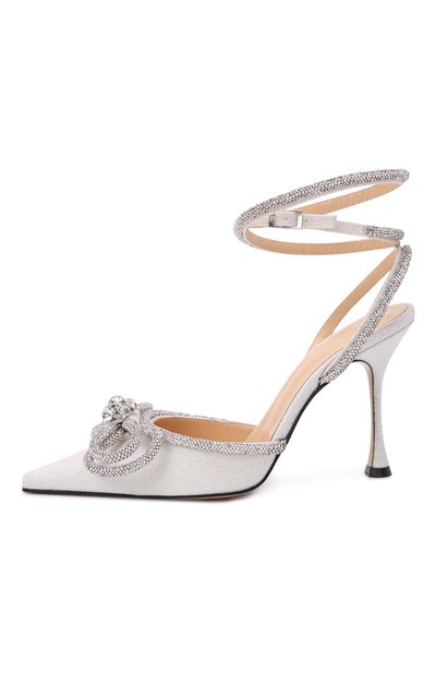 Текстильные туфли double bow 100 MACH & MACH, арт. SS21-2203 GLITTER, фото 3