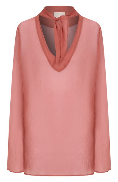 Женская шелковая блузка ALBUS LUMEN, арт. AL.RT25.001.BL0USE