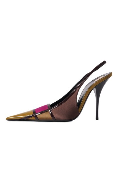 Текстильные туфли jazz SAINT LAURENT хаки цвета по цене 151000 руб., арт. A001BI/9QNDD, фото 4 Текстильные туфли jazz SAINT LAURENT, арт. A001BI/9QNDD, фото 4