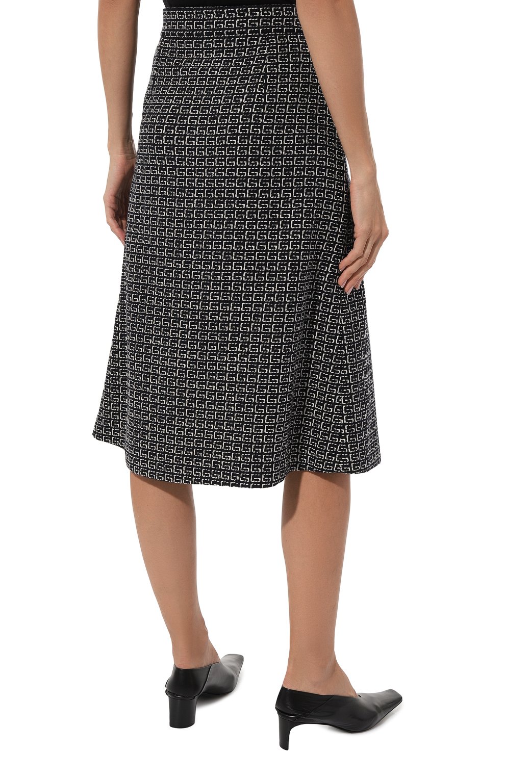Юбка GUCCI черно-белого цвета по цене 141120 руб., арт. 597087 ZAC5L, фото 4 Юбка GUCCI, арт. 597087 ZAC5L, фото 4