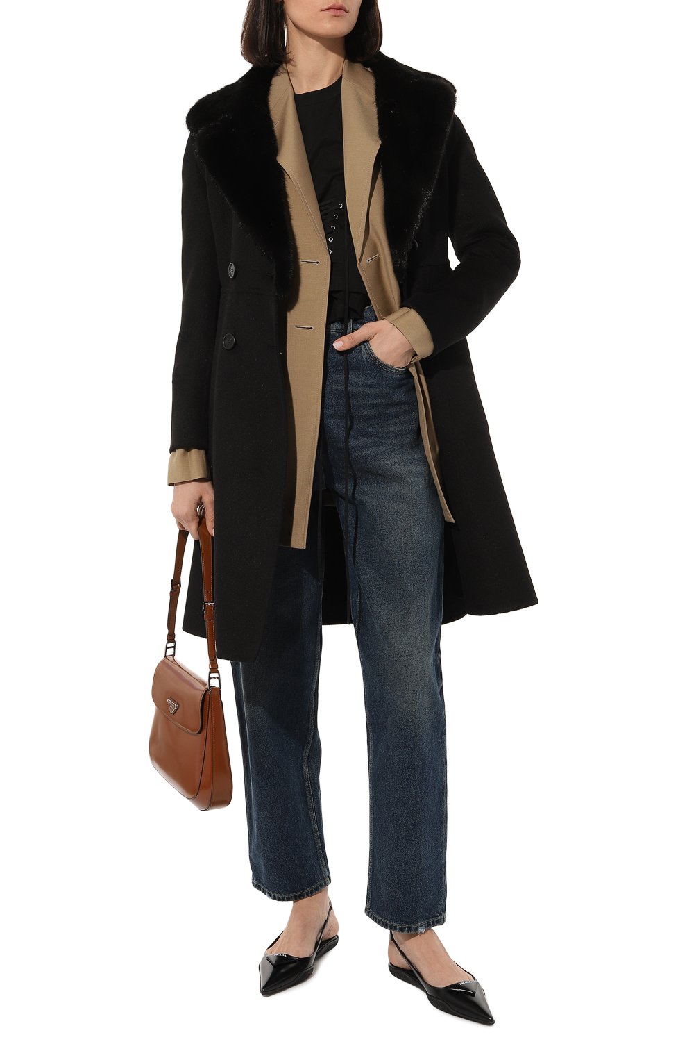 Шерстяное пальто PRADA, арт. P689LP-1U0B-F0002-192, фото 2