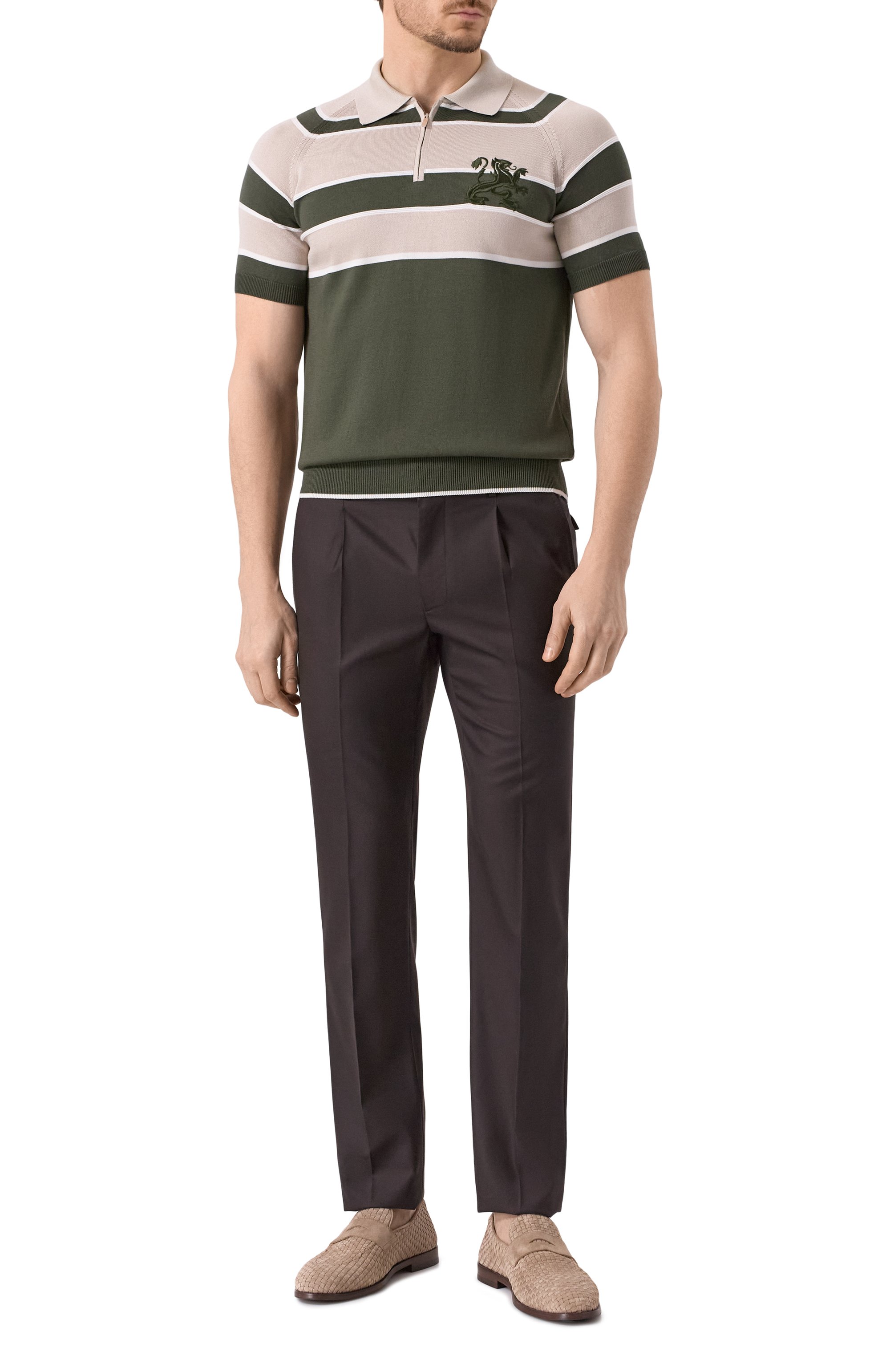 Поло из хлопка и шелка ZILLI, арт. KZP002M0142VBLS00, фото 2